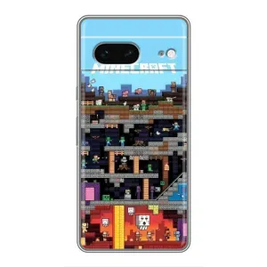 Чохол Майнкрафт на Google Pixel 7 (AlphaPrint) Minecraft (фон Minecraft)