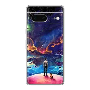 Космические Чехлы для Гугл Пиксель 7 (VPrint) (Галактический вид)
