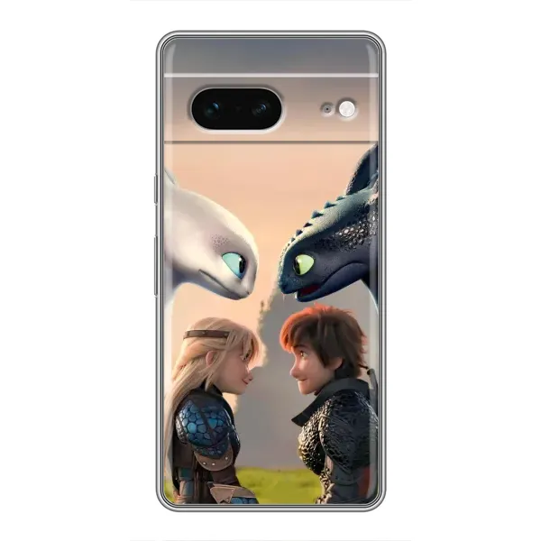 Чохол з принтом «Гикавка і Астрід» для Google Pixel 7