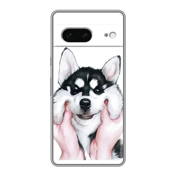 Чохол з принтом «Хаскі улибака» для Google Pixel 7 Чохол з принтом «Хаскі улибака» для Google Pixel 7