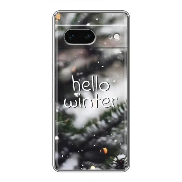Чехол с принтом «Hello winter» для Google Pixel 7