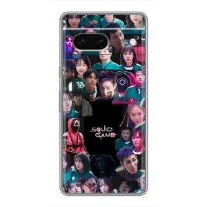Чохол Гра в кальмара для Google Pixel 7 (Колаж Гра кальмара)