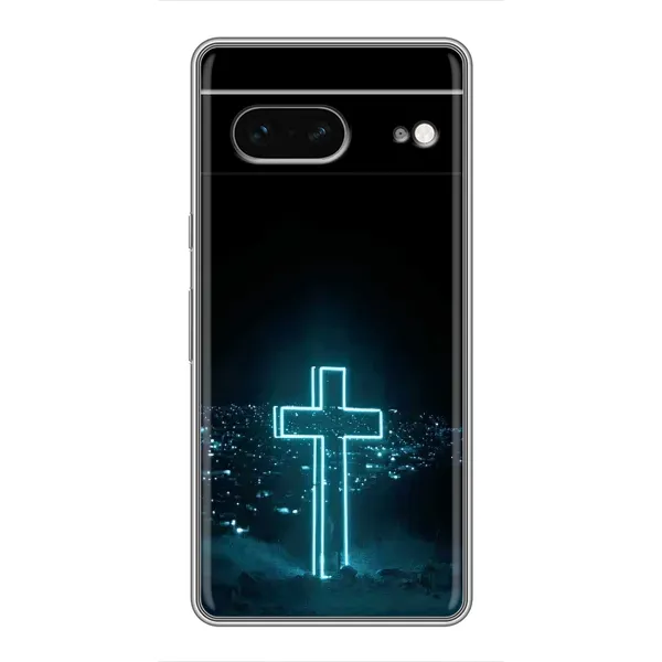 Чехол с принтом «Крест и город» для Google Pixel 7 Чехол с принтом «Крест и город» для Google Pixel 7