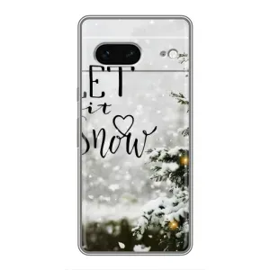 Новорічні, Святкові Чохли для Google Pixel 7 - 2024 год (Let it snow)