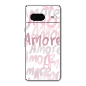 Чохол з розовим принтом для Google Pixel 7 (Аморе любов)