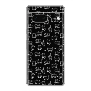 Чохол з принтом для Google Pixel 7 (AlphaPrint) Модні коти (Маленькі котики)