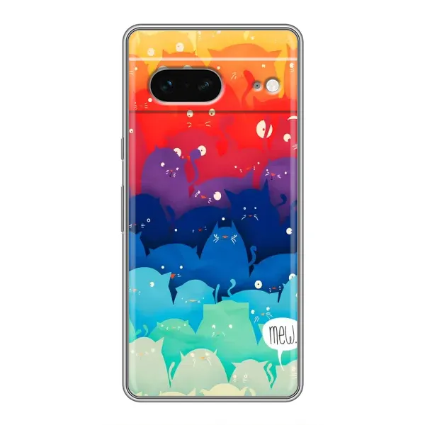 Чехол с принтом «Mew» для Google Pixel 7