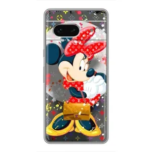 Чохол Disney Mouse Google Pixel 7 (PREMIUMPrint) (Minni з бантіком)