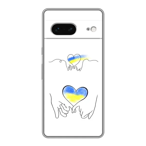 Чохол з принтом «Мир Україні» для Google Pixel 7