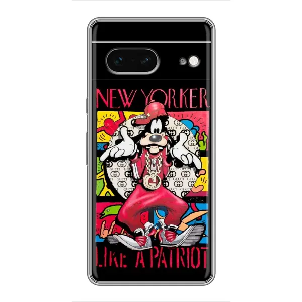 Чохол з принтом «Мультяшний Волк» для Google Pixel 7