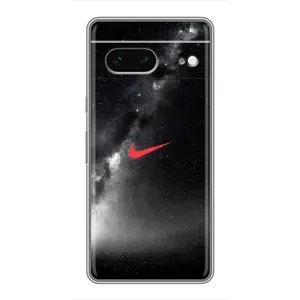 Чехол для Google Pixel 7 - с принтом Найк (AlphaPrint) (Найк красный)