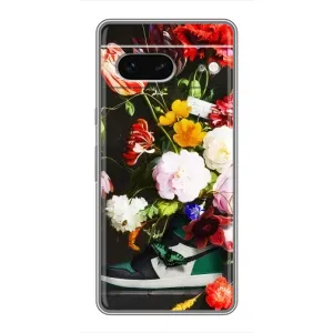 Бренднові Чохли для Google Pixel 7 - (PREMIUMPrint) (Nike цветы)