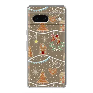 Новорічні, Святкові Чохли для Google Pixel 7 - 2024 год (Новорічні пряники)