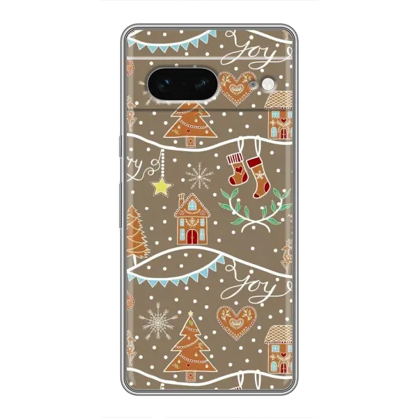 Чехол с принтом «Новогодние пряники» для Google Pixel 7