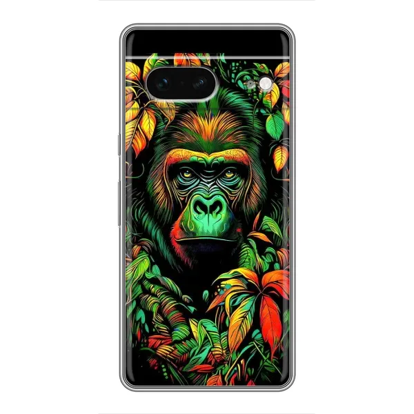 Чехол с принтом «Обезьяна в тропиках» для Google Pixel 7