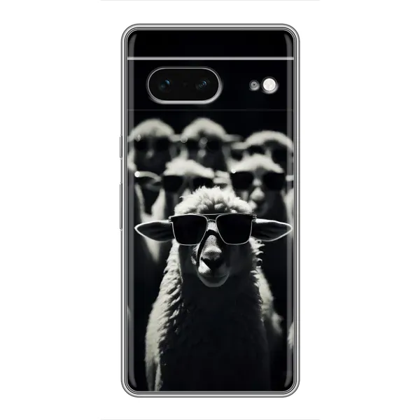 Чохол з принтом «Овечка в окулярах» для Google Pixel 7 Чохол з принтом «Овечка в окулярах» для Google Pixel 7