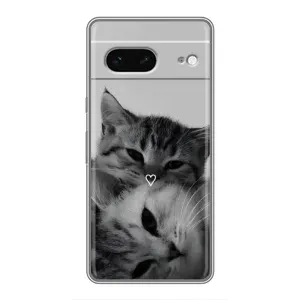 Чохол з малюнком кіт на Google Pixel 7 (Пара котів)