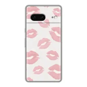 Чохол з розовим принтом для Google Pixel 7 (Рожеві губи)