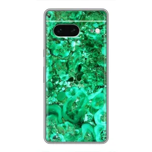 Мраморный чехол на Google Pixel 7 (VPrint) (Салатный Мрамор)