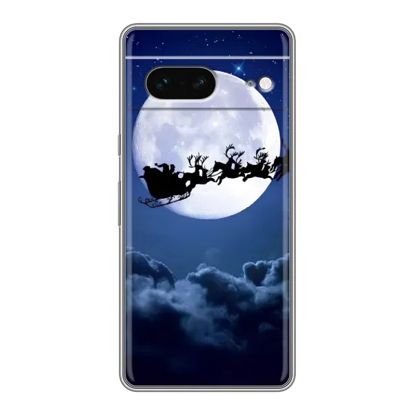 Чехол с принтом «Санта - луна» для Google Pixel 7 Чехол с принтом «Санта - луна» для Google Pixel 7