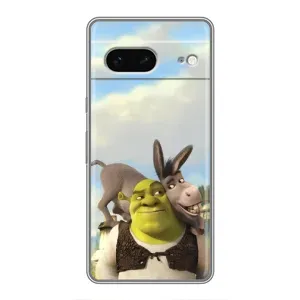 Чохол з мультфільмом Шрек на Google Pixel 7 (Шрек та Осел)