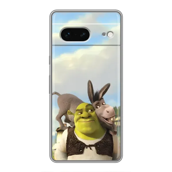 Чохол з принтом «Шрек та Осел» для Google Pixel 7 Чохол з принтом «Шрек та Осел» для Google Pixel 7