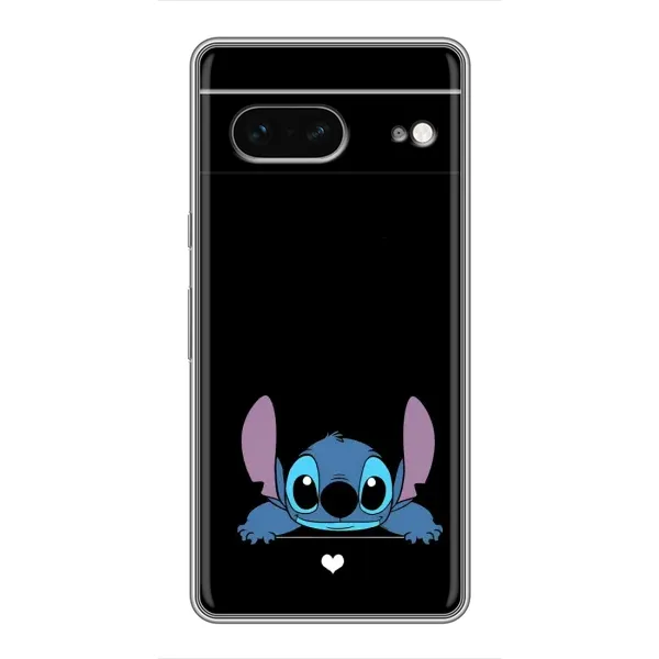 Чохол з принтом «Стіч на чорному» для Google Pixel 7