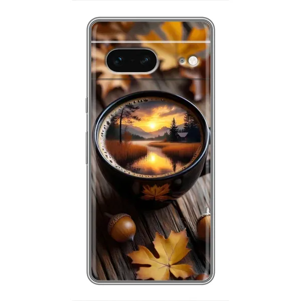 Чохол з принтом «Темна кава» для Google Pixel 7