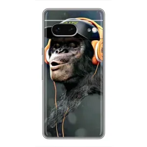 Чохол з Мавпами Google Pixel 7 - (AlphaPrint) (В навушниках)