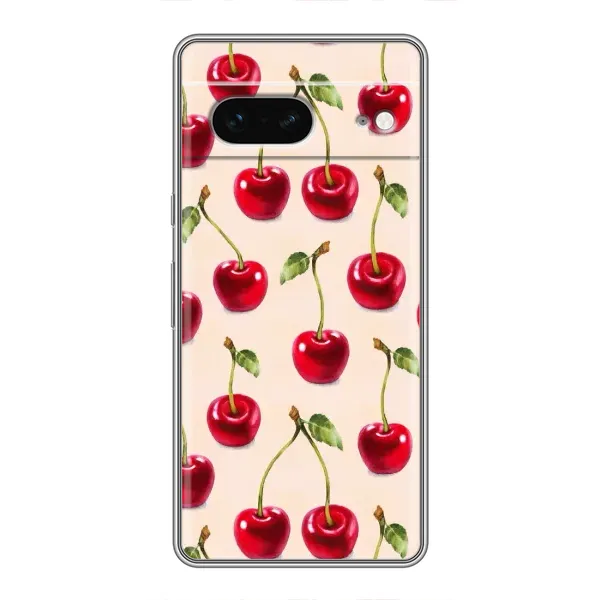 Чохол з принтом «Черешня» для Google Pixel 7