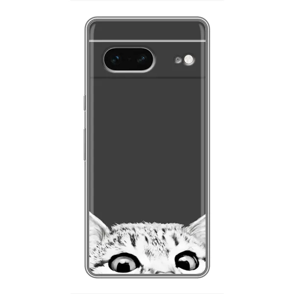 Чехол с принтом «Выглядывает кот» для Google Pixel 7