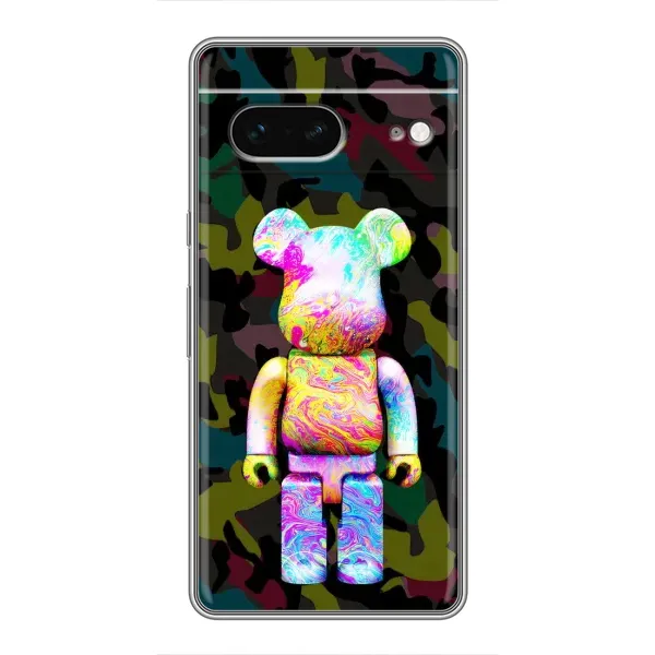 Чохол з принтом «Яскравий Bearbrick» для Google Pixel 7