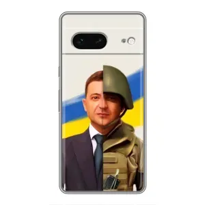 Чохол з принтом «Зеленский солдат» для Google Pixel 7