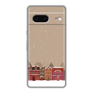 Новорічні, Святкові Чохли для Google Pixel 7 - 2024 год (Зимове місто)