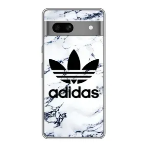 Чехлы Адидас для Google Pixel 7A (AlphaPrint) (Адидас на мраморе)