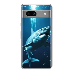 Чохол з картинкою 'Хижаки' для Google Pixel 7A (Акула під водою)