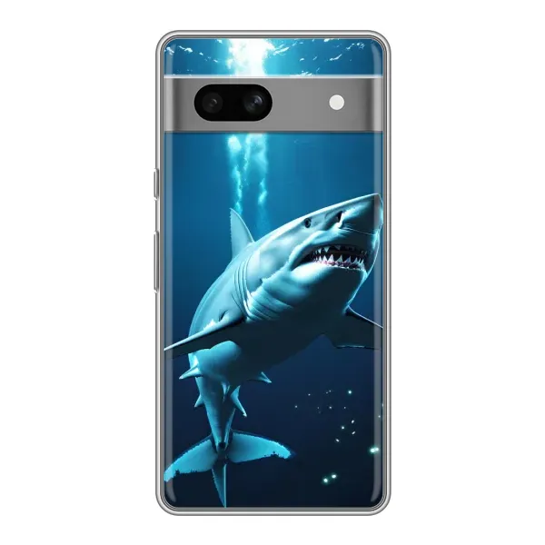 Чохол з принтом «Акула під водою» для Google Pixel 7A Чохол з принтом «Акула під водою» для Google Pixel 7A