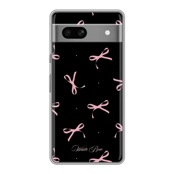 Чехол с принтом «Банты на черном» для Google Pixel 7A