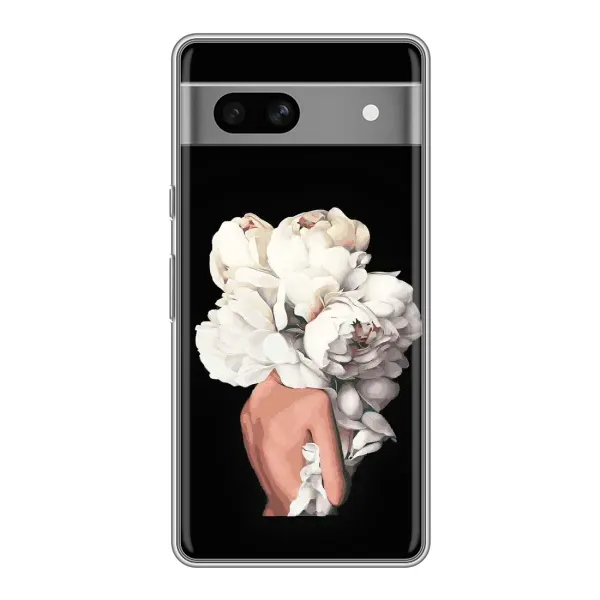 Чехол с принтом «Белые цветы» для Google Pixel 7A Чехол с принтом «Белые цветы» для Google Pixel 7A