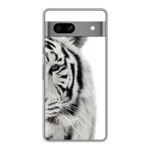 Чохли з картинкою животних Google Pixel 7A (Білий Тигр)