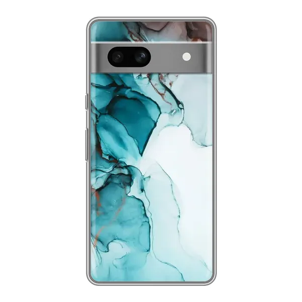 Чохол з принтом «Бірюзовий мрамор» для Google Pixel 7A Чохол з принтом «Бірюзовий мрамор» для Google Pixel 7A
