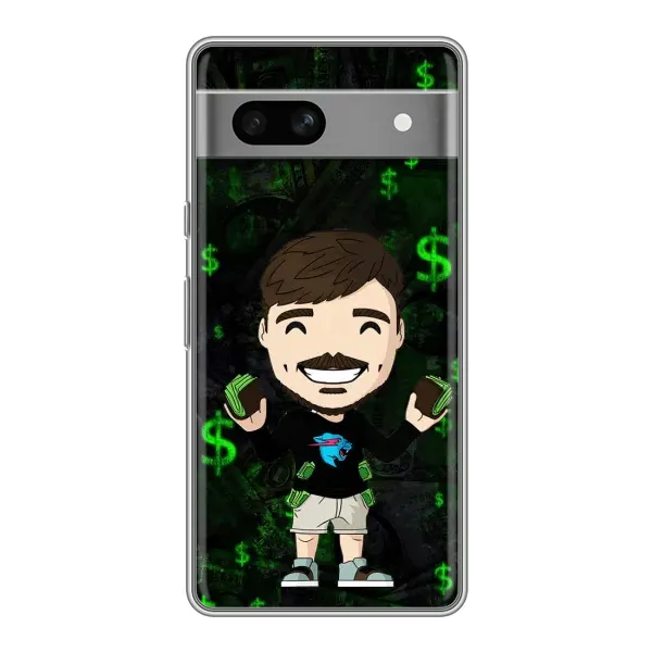 Чохол з принтом «Блогер Beast» для Google Pixel 7A