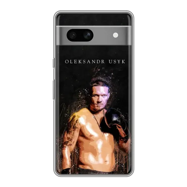 Чохол з принтом «Боксер Олександр Усик» для Google Pixel 7A