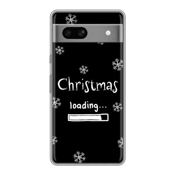 Чохол з принтом «Christmas loading» для Google Pixel 7A