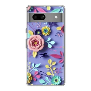 Чехлы с Цветами для Google Pixel 7A (VPrint) (Цветочный дизайн)