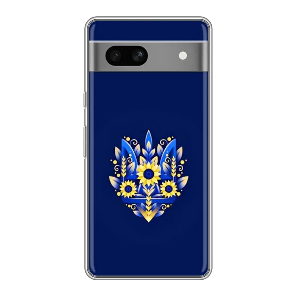 Чехол с принтом «Цветочный Герб» для Google Pixel 7A