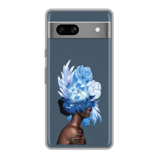 Чехол с принтом «Цветы на голове» для Google Pixel 7A Чехол с принтом «Цветы на голове» для Google Pixel 7A