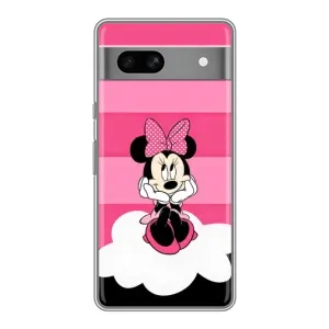 Эксклюзивный чехол для Google Pixel 7A (AlphaPrint - Мультяшные) (Девочка Maus)