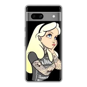 Чохол з друком для Google Pixel 7A - (Мода) (AlphaPrint) (Дівчина в тату)