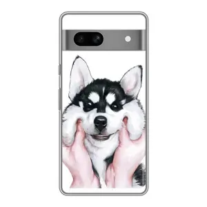 Чехлы с собаками для Google Pixel 7A (VPrint) (Довольный Хаски)